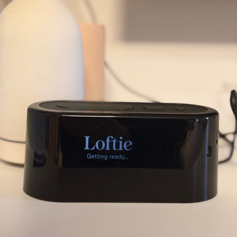 Loftie Black Smart Alarm Clock
